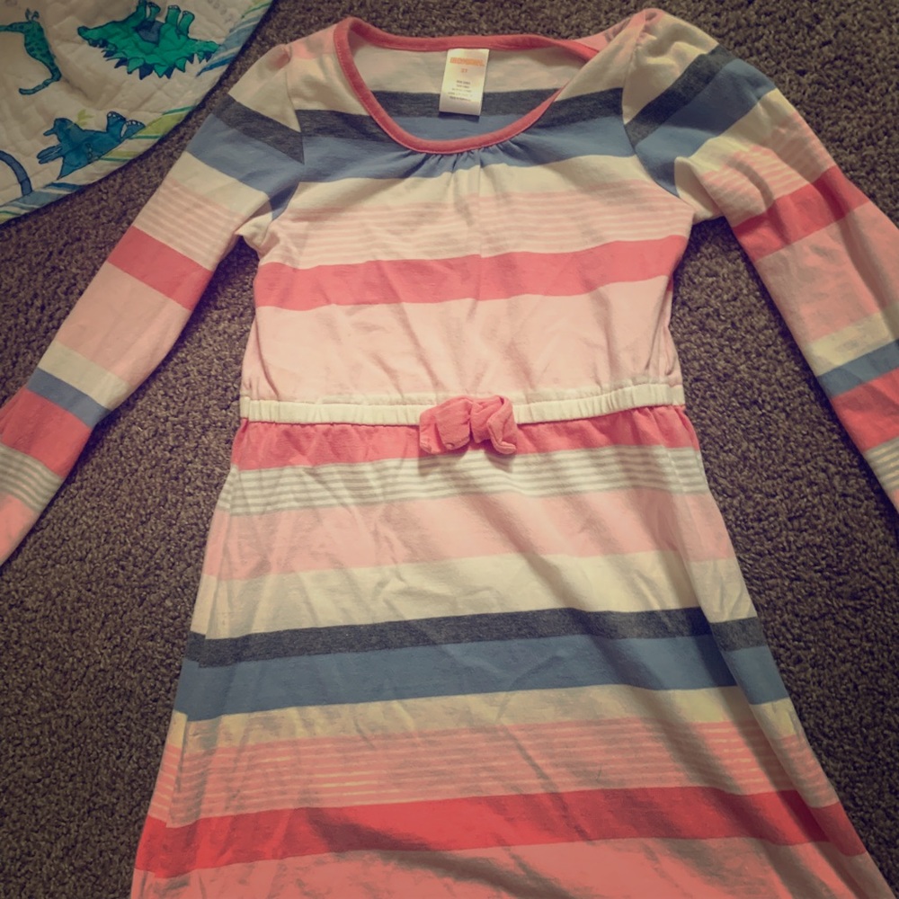 Cute long-sleeve casual girls dress